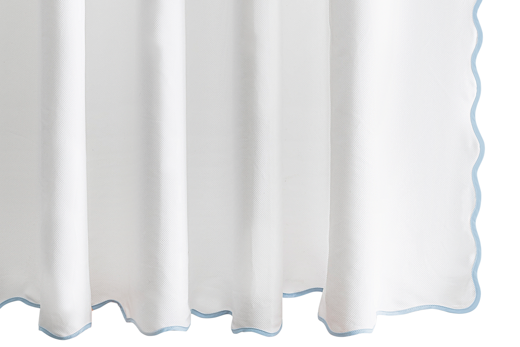 Camilla Pique Scallop Shower Curtain