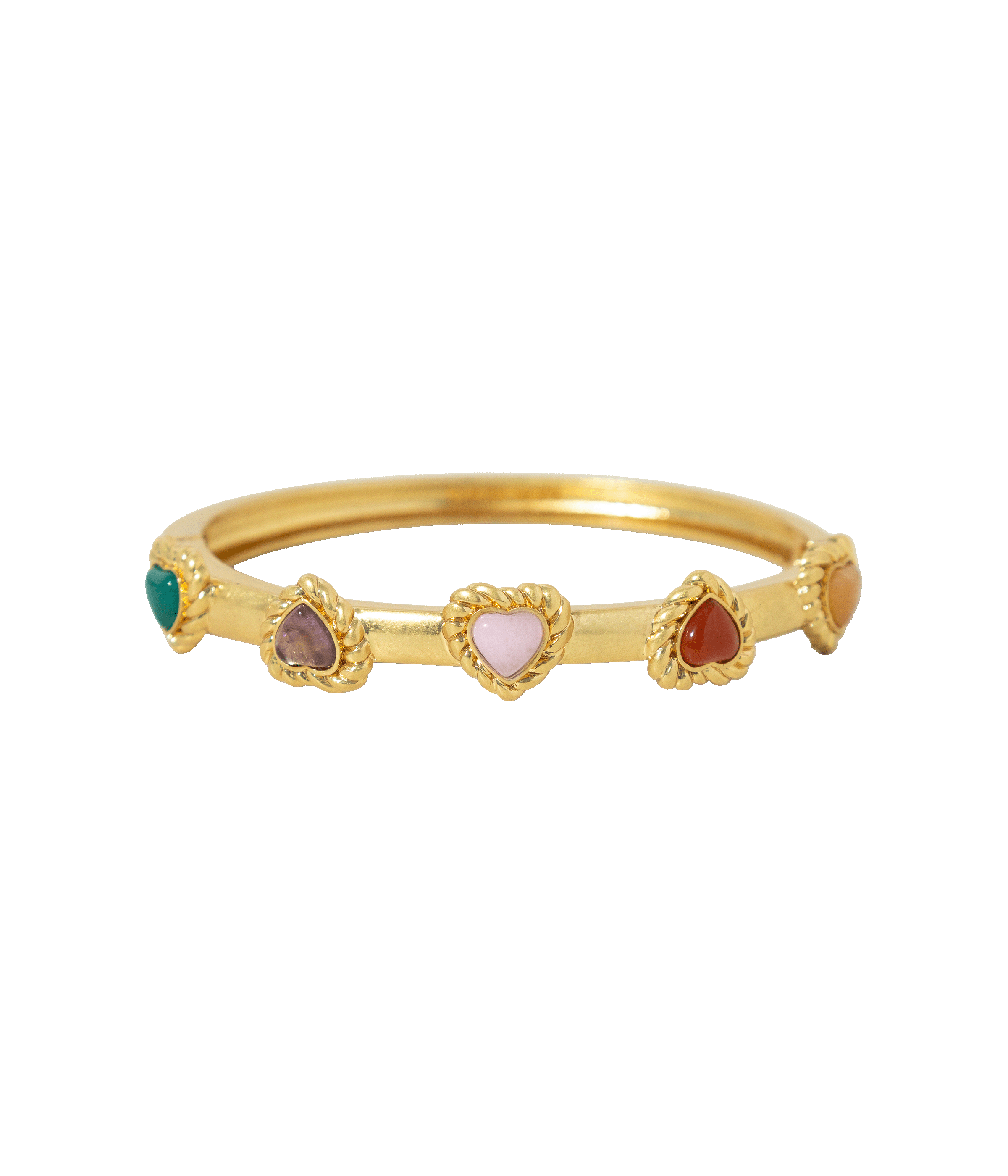 Camille Semi-Precious Heart Bangle