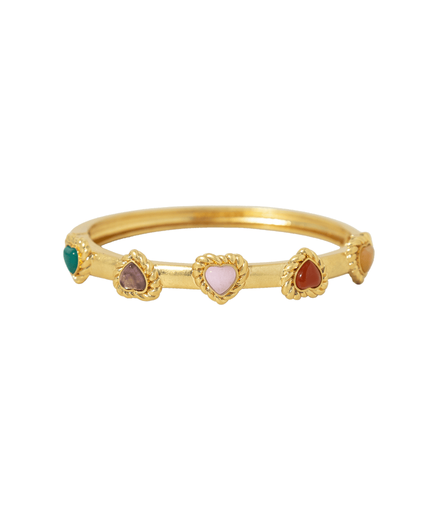 Camille Semi-Precious Heart Bangle