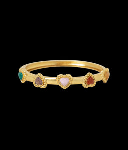 Camille Semi-Precious Heart Bangle