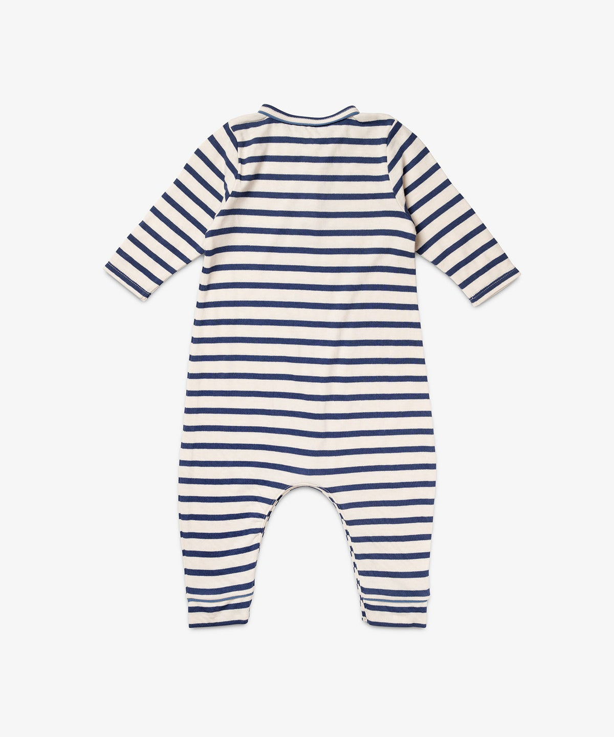 Campbell Romper in Navy Stripe