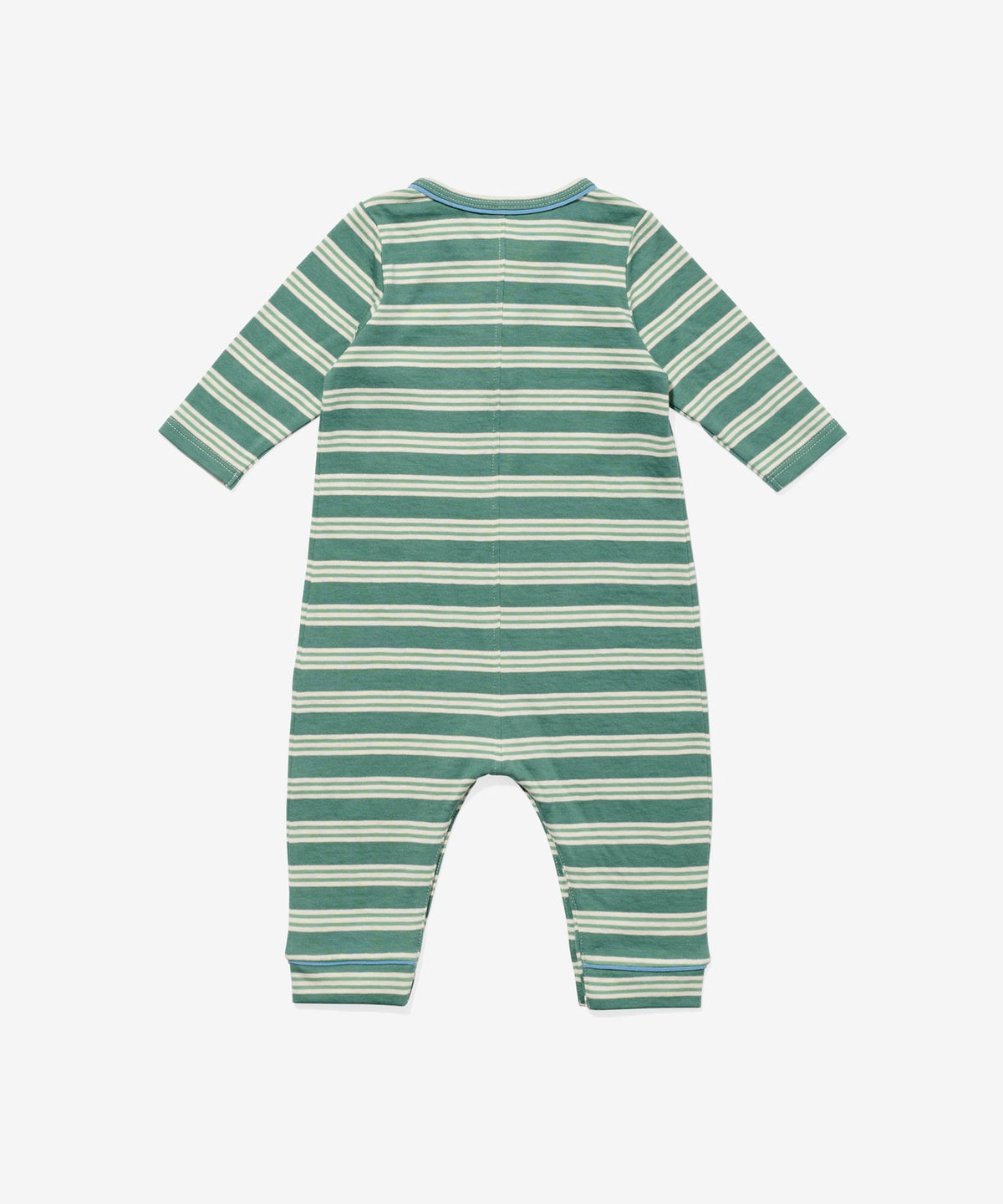 Campbell Romper in Pine Twin Stripe