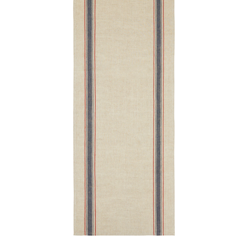 Menton 20x72 Runner in Natural & Denim