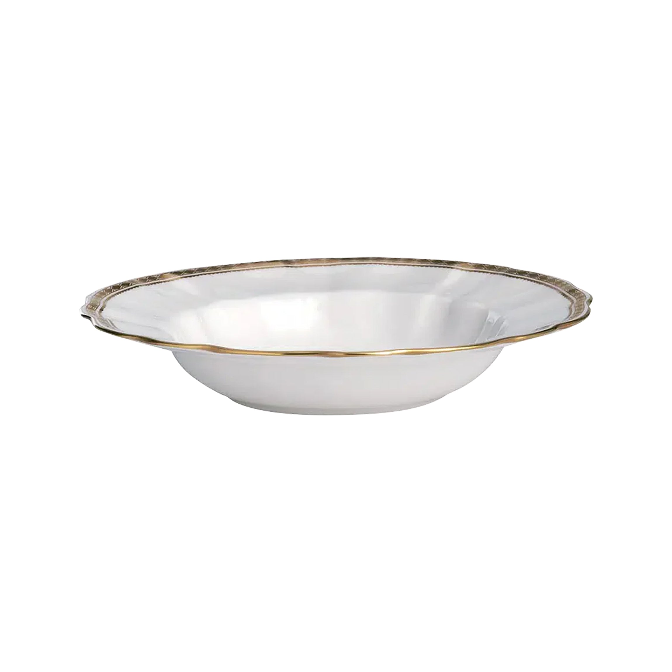 Carlton Gold Rimmed Soup Bowl