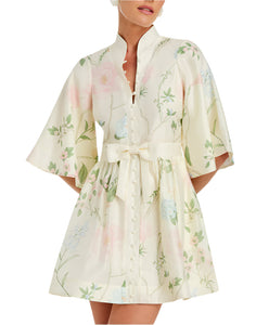 Carmen Mini Dress in Ivory Multi