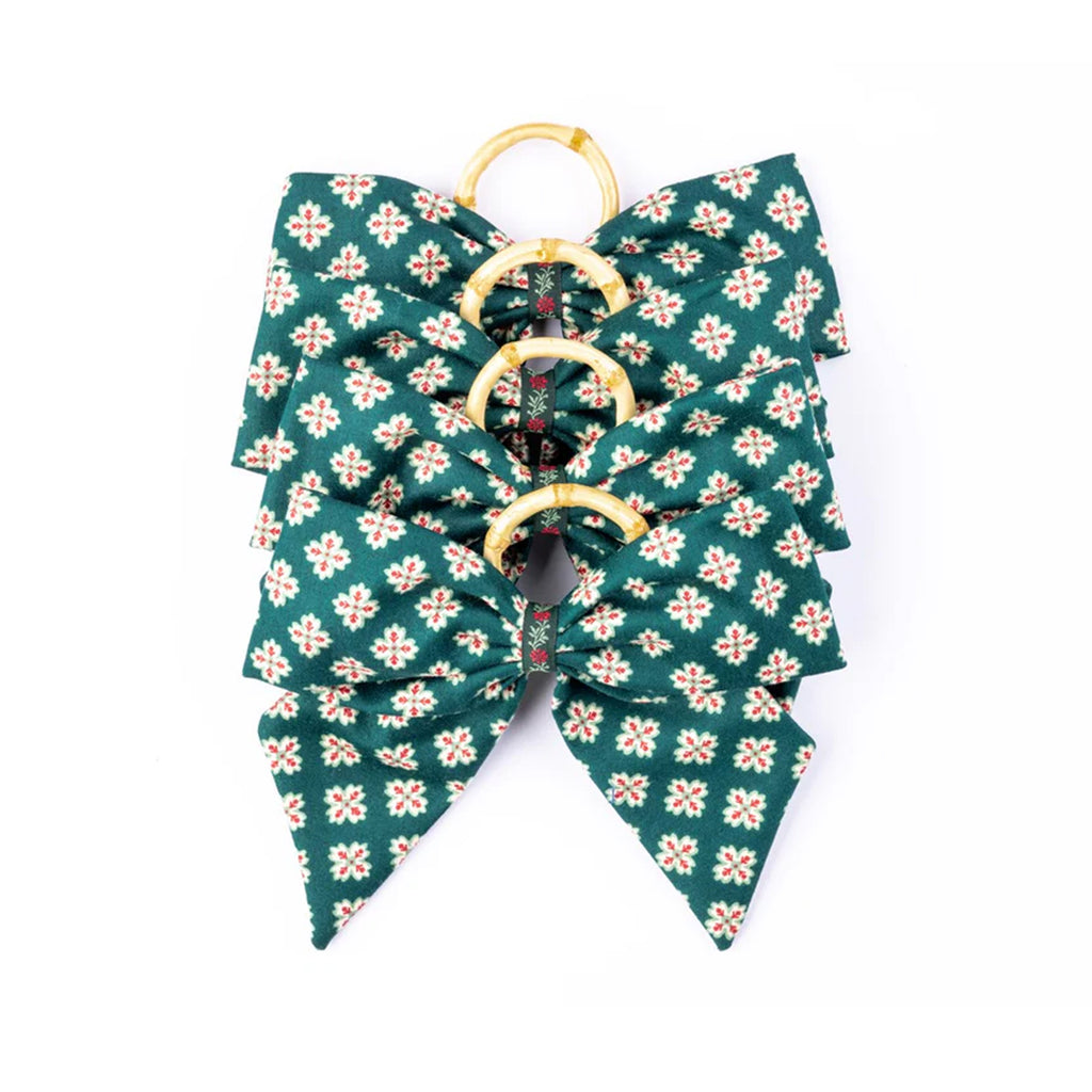 Castleton Napkin Rings in Green, Set of 4