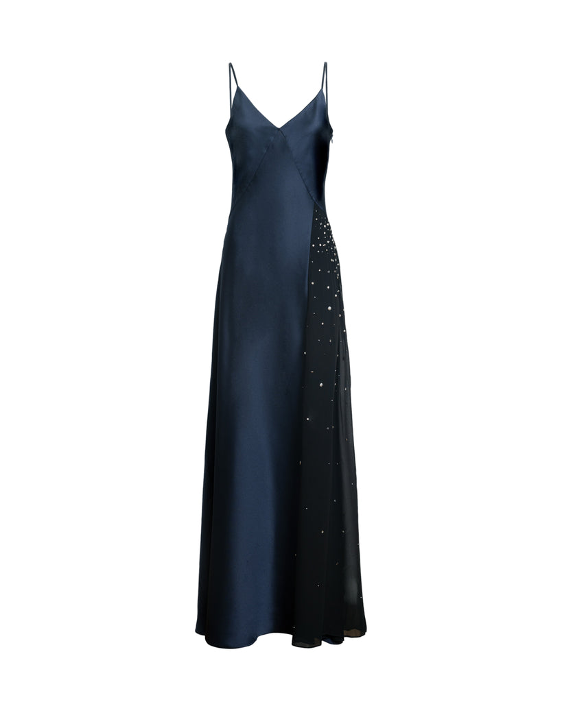 Catalina Dress in Anthracite & Black Multi