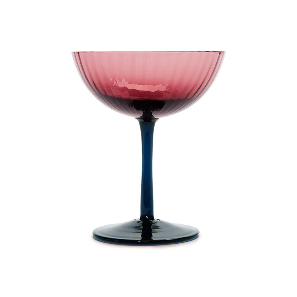 Champagne Coupe in Purple, Set of 2