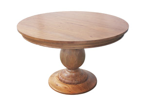 Charlotte Pedestal Table  48" in Golden Oak