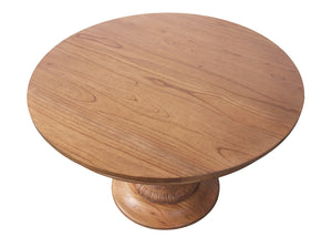 Charlotte Pedestal Table  48" in Golden Oak