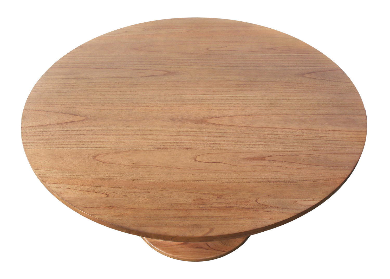 Charlotte Pedestal Table 55" in Golden Oak