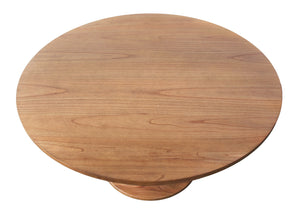 Charlotte Pedestal Table 55" in Golden Oak