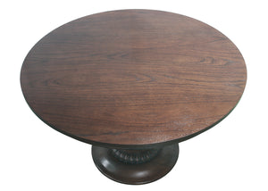 Charlotte Pedestal Table 48" in Walnut