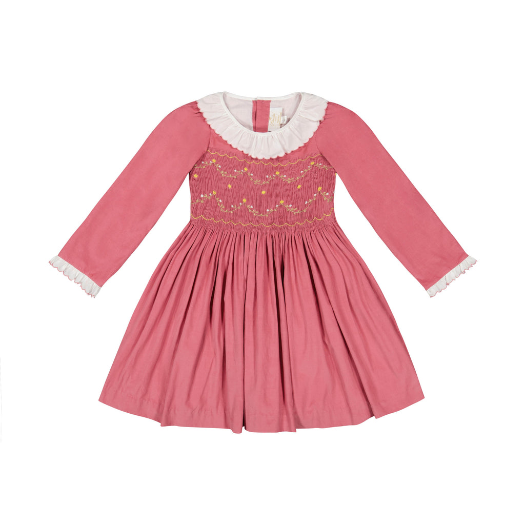 Chiara Pink Smocked Dress