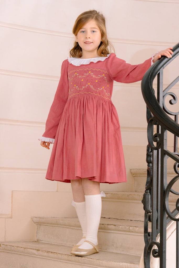Chiara Pink Smocked Dress