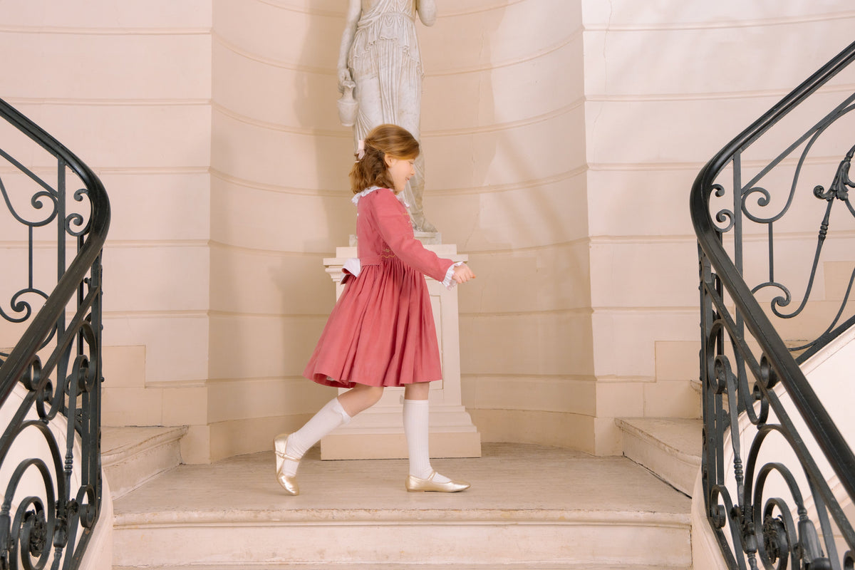 Chiara Pink Smocked Dress