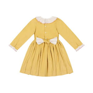 Chiara Yellow Smocked Dress