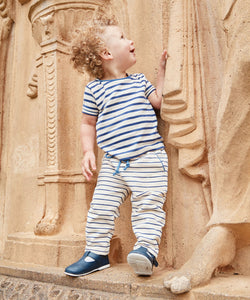 Chris Baby Jogger in Navy French Stripe