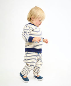 Chris Baby Jogger in Navy French Stripe
