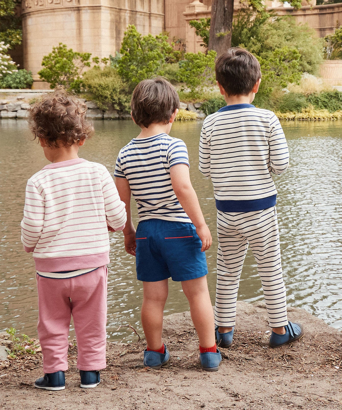 Chris Jogger in Navy French Stripe