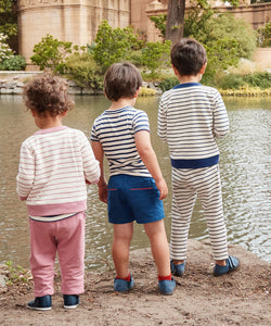 Chris Jogger in Navy French Stripe