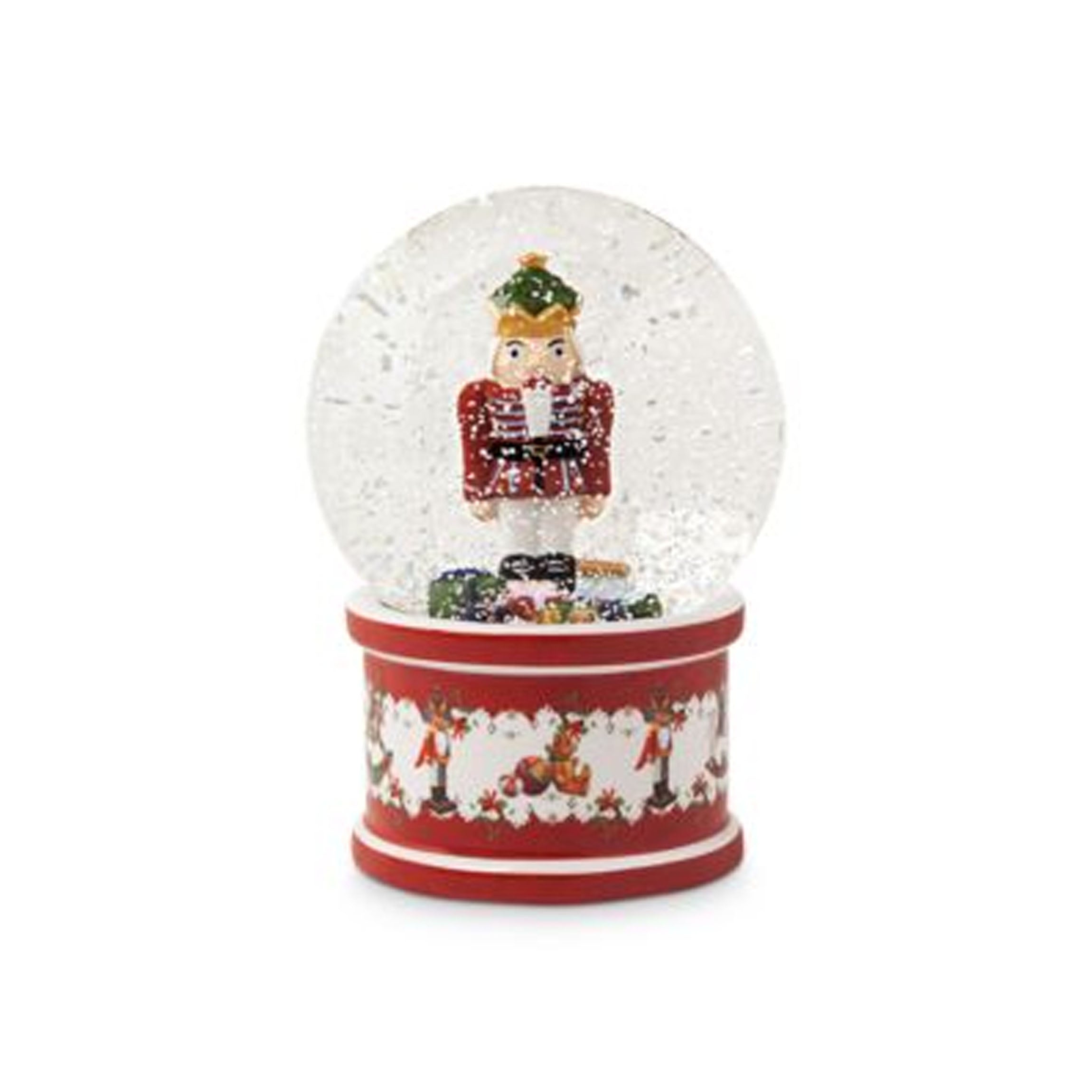 Christmas Toys Large Nutcracker Snow Globe in Multi