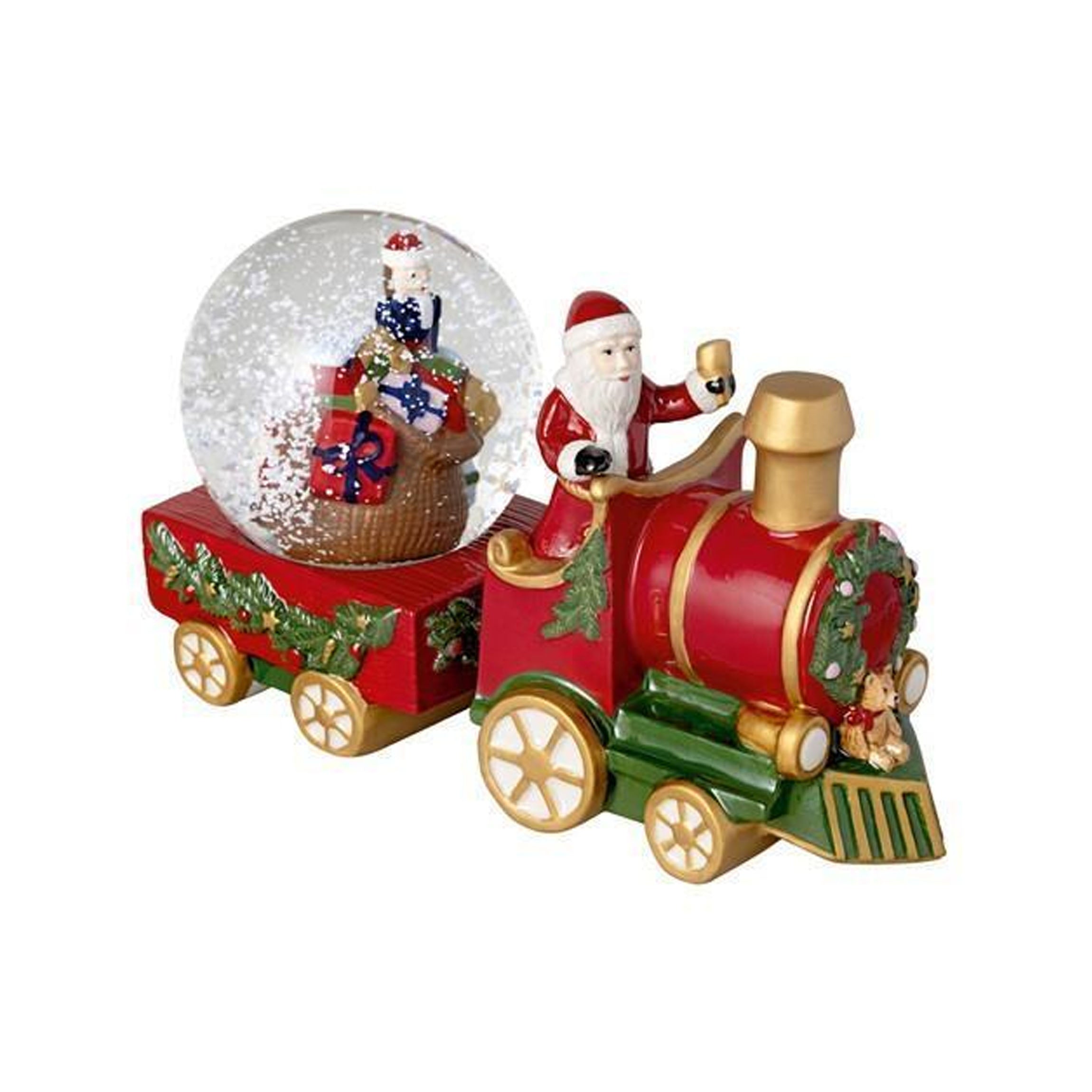 Christmas Toys Santa Train with Snow Globe in Multi