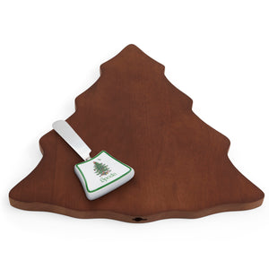 Christmas Tree 2-Piece 13" Cheese Board & Spreader