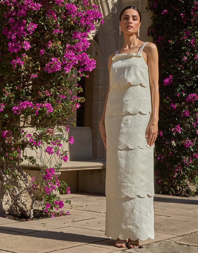 Citrine Convertible Gown in Ivory