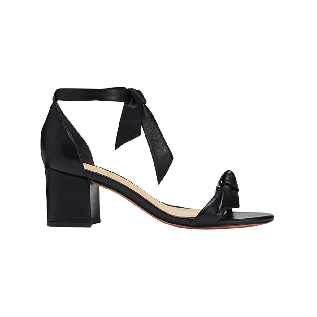 Clarita Block 60 in Black Leather