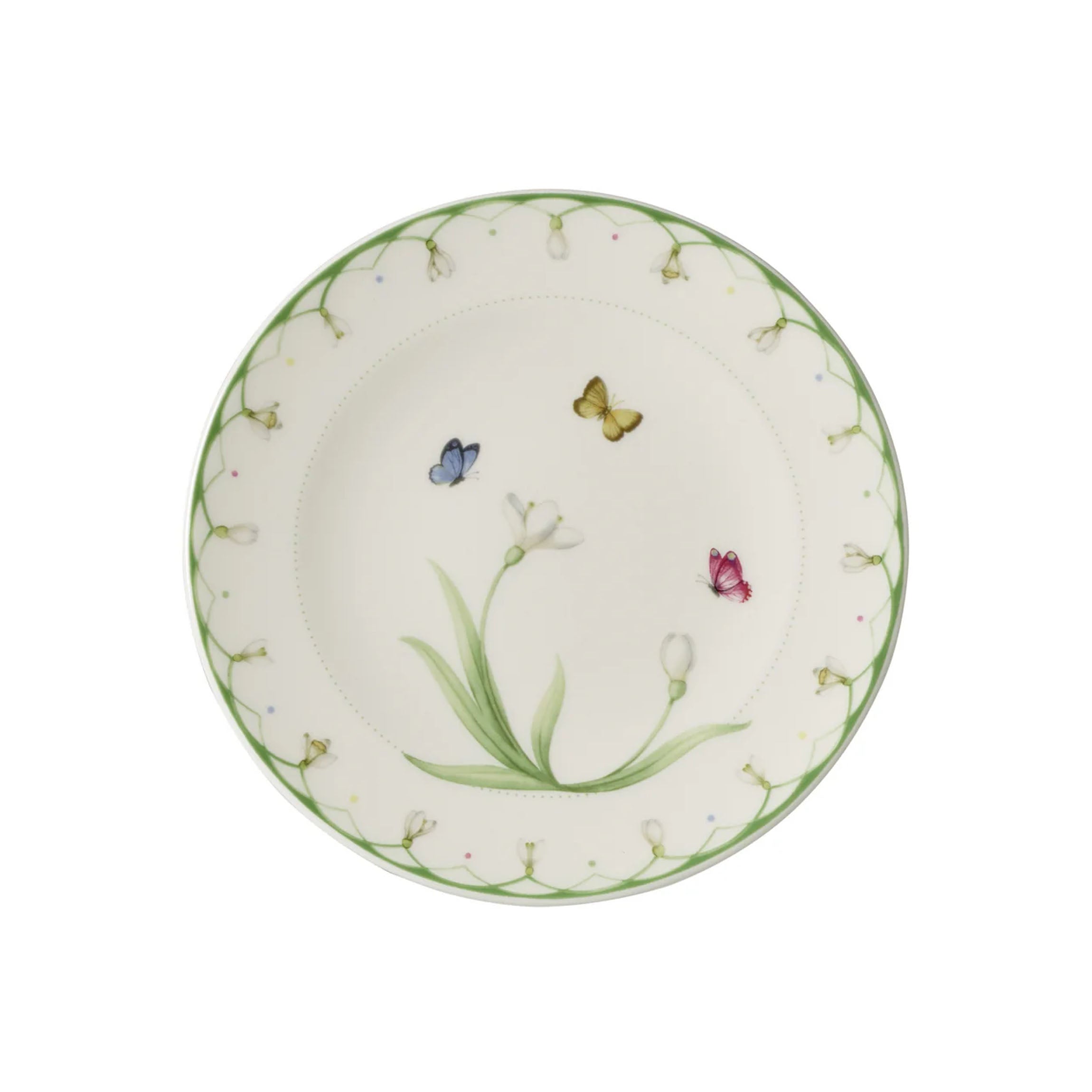 Colourful Spring Bread & Butter Plate in Multi
