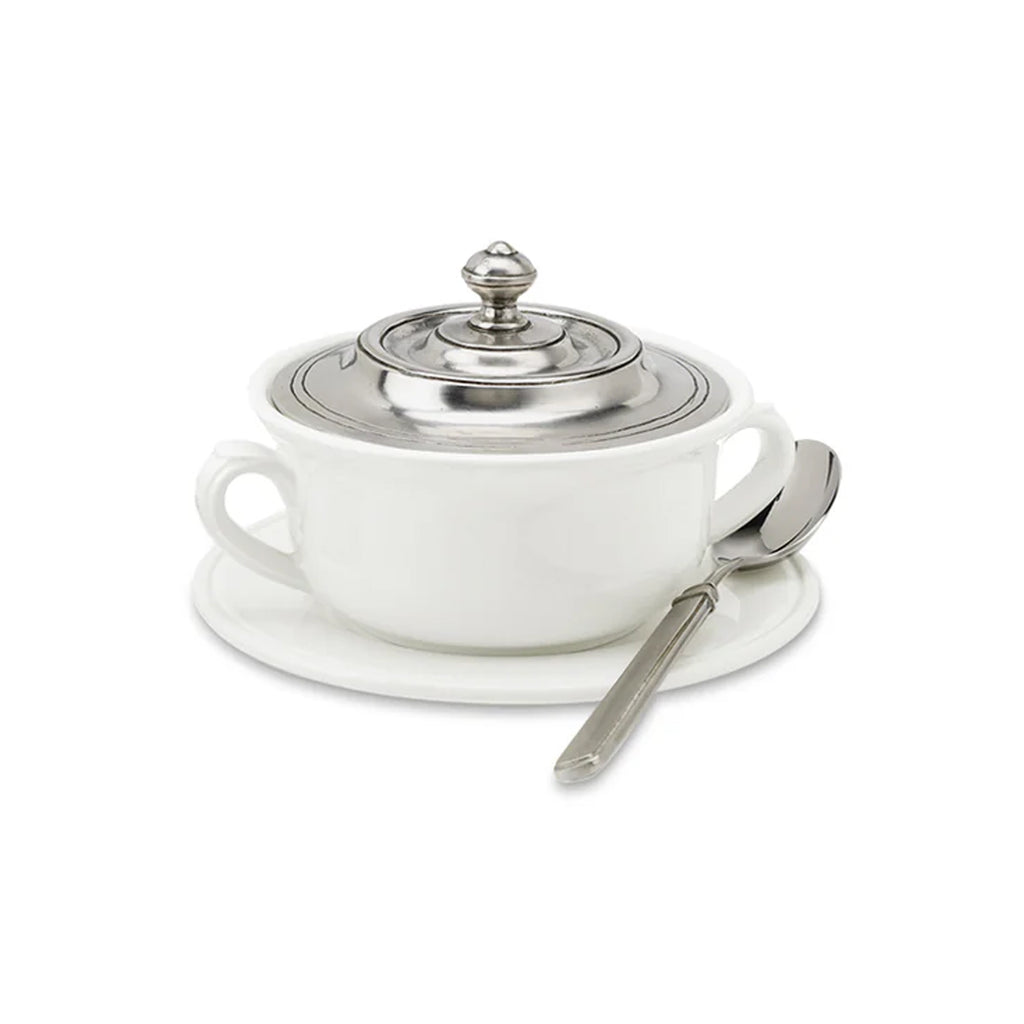 Convivio Covered Soup Bowl with Plate