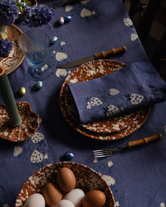 Splatter Side Plate in Terracotta & Cream, Set of 4