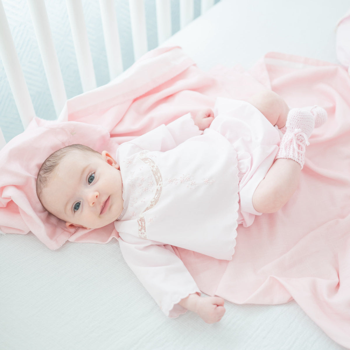 Baby's First Shirt & Bloomers in Pink