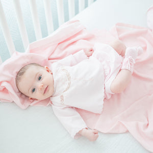 Baby's First Shirt & Bloomers in Pink