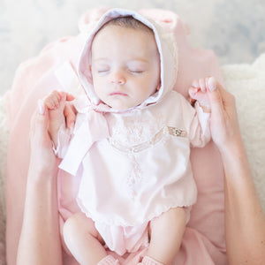 Baby's First Shirt & Bloomers in Pink