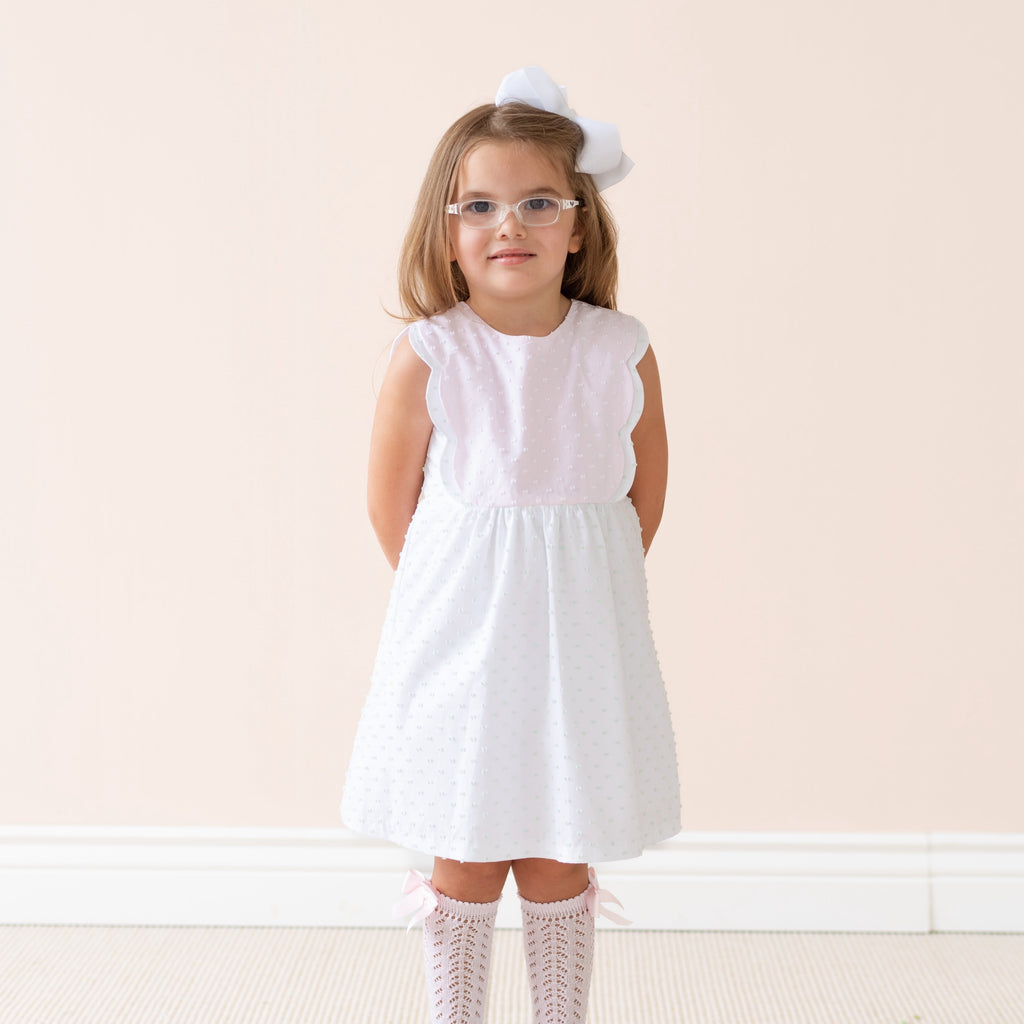 Pipa Girl Dress in White