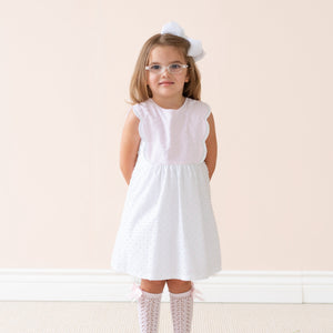Pipa Girl Dress in White