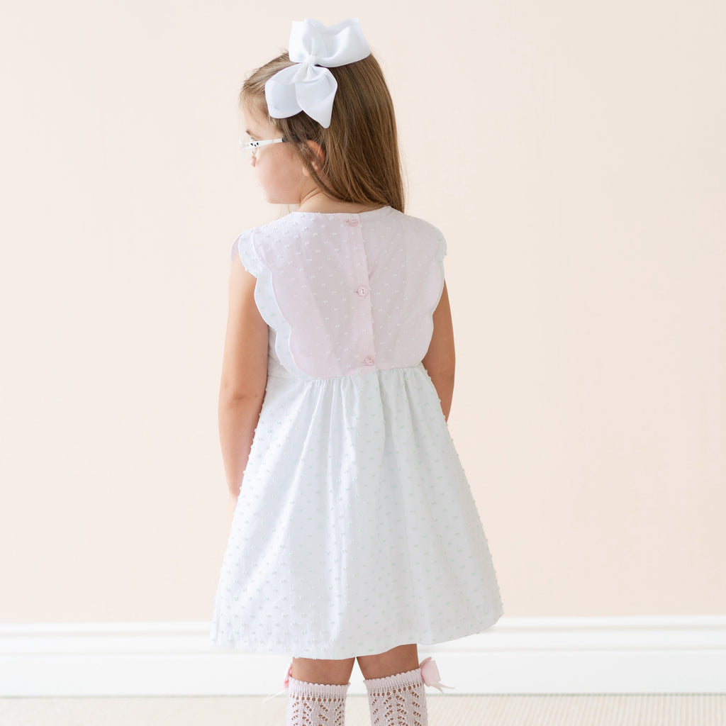 Pipa Girl Dress in White