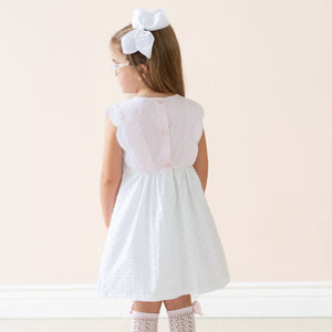 Pipa Girl Dress in White