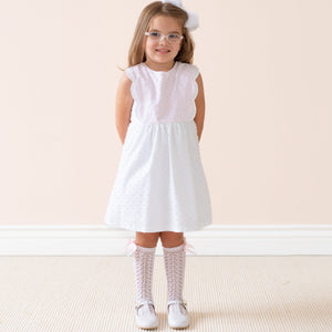 Pipa Girl Dress in White