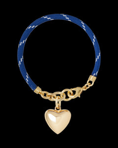 The Happy Cord Charm Bracelet in Blue