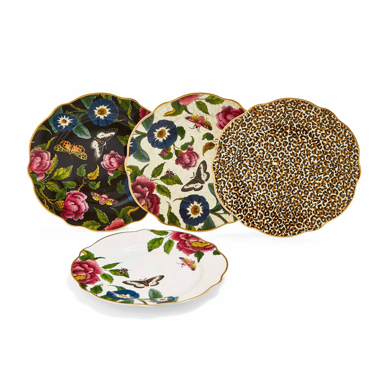 Creatures of Curiosity Cake Plates, Set of 4