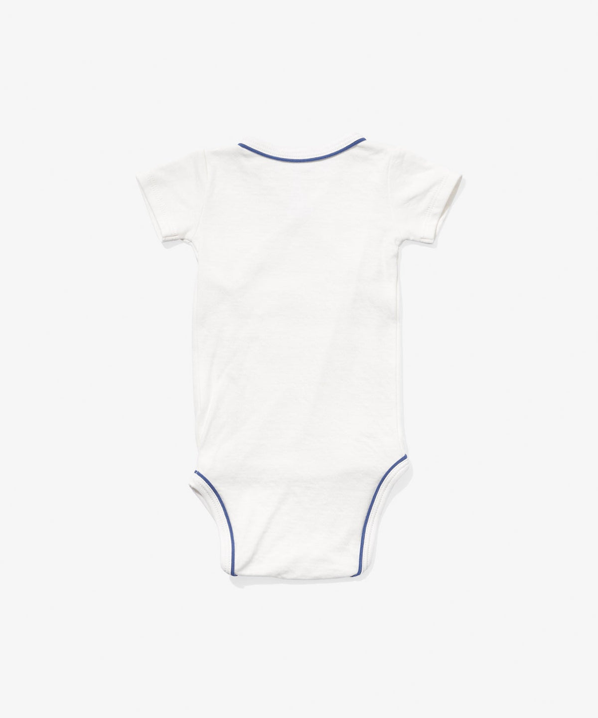 Crossbody Short Sleeve One-Piece in Navy Piping