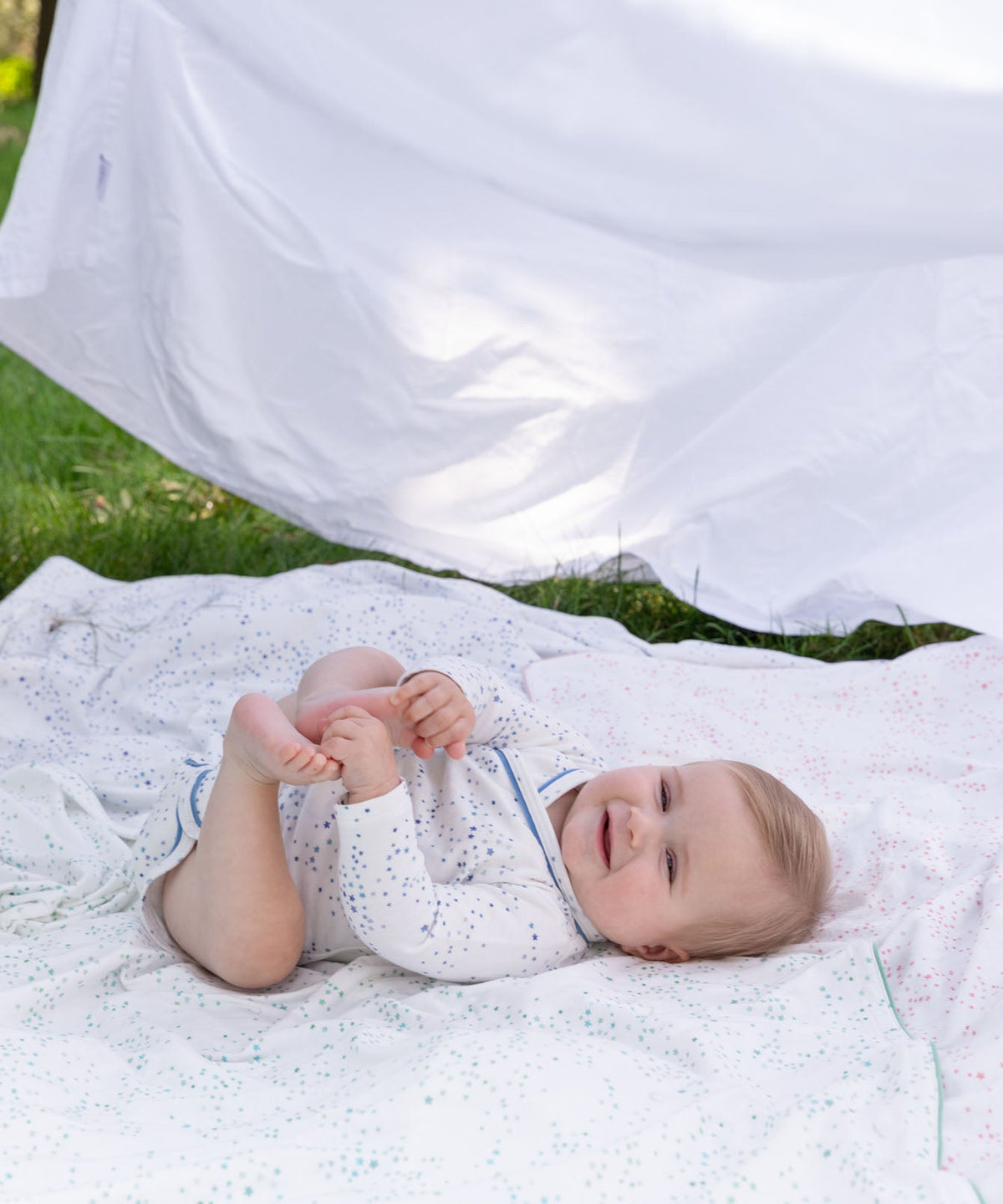 Crossbody One-piece in Blue Star