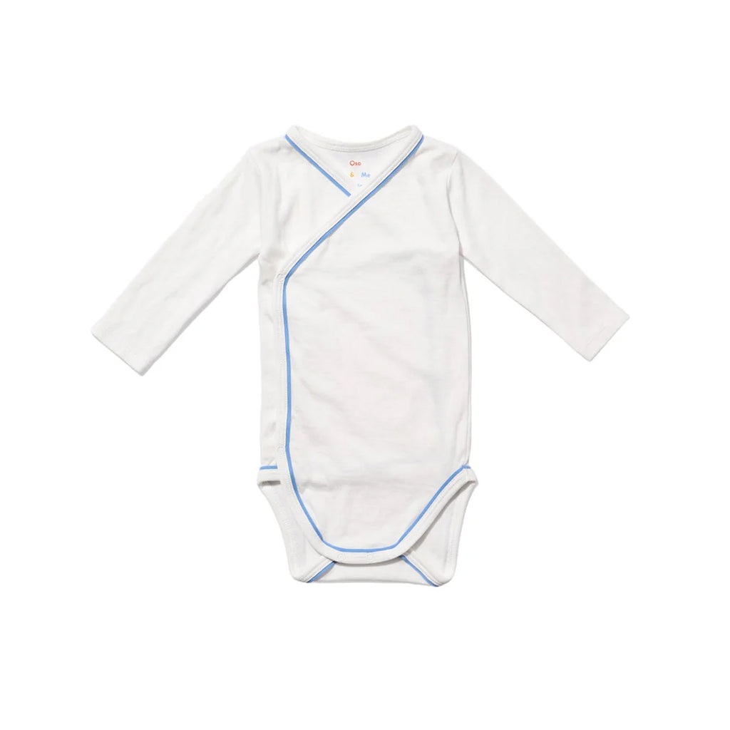 Crossbody One-Piece in Blue Piping