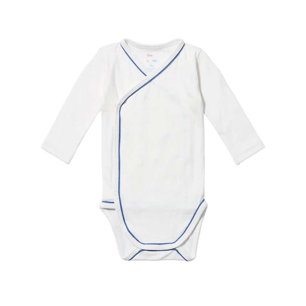 Crossbody One-Piece in Navy Piping