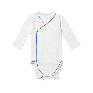 Crossbody One-Piece in Navy Piping