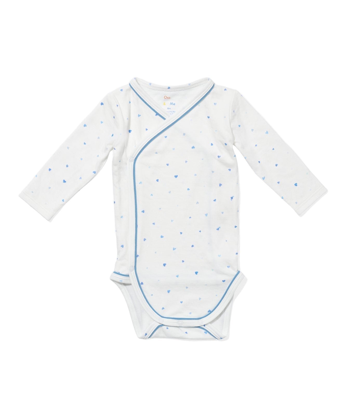 Crossbody One-Piece in Blue Hearts