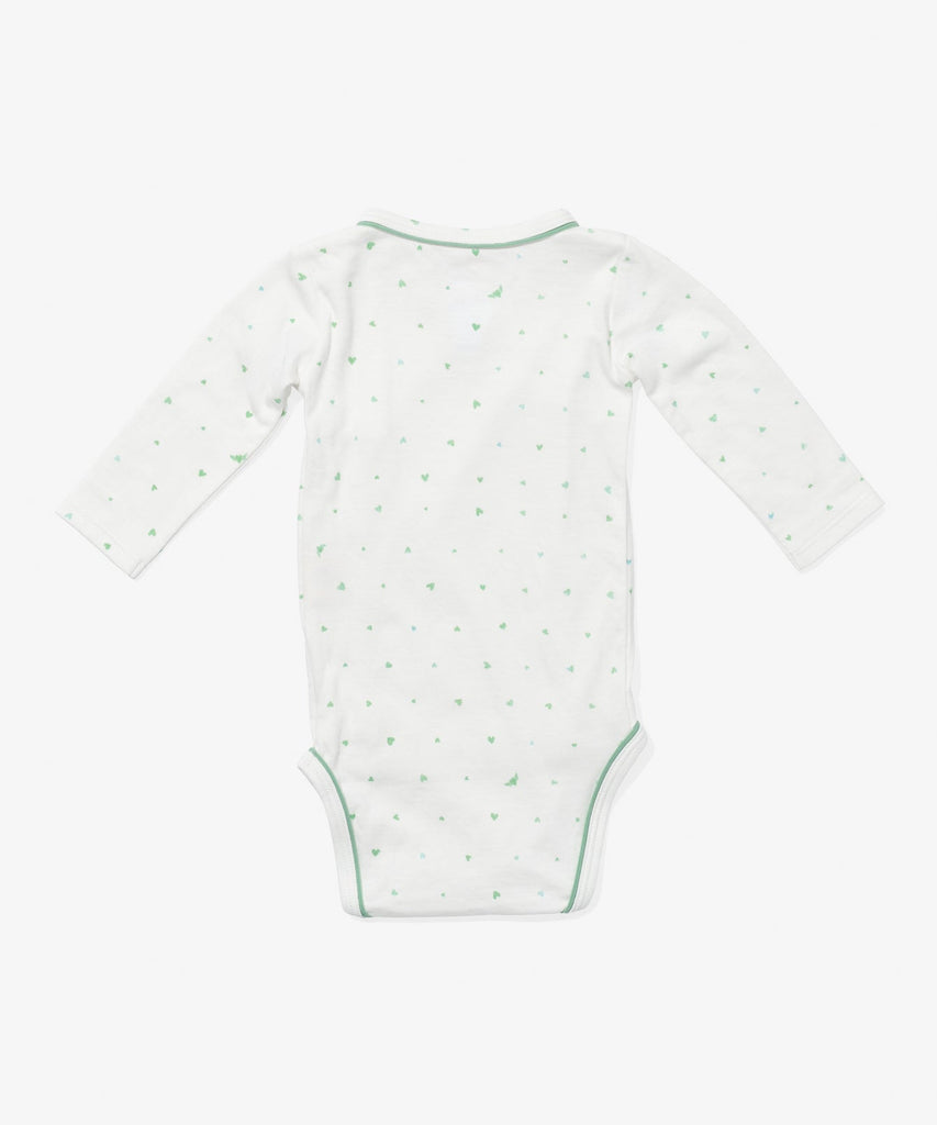 Crossbody One-Piece in Seafoam Hearts
